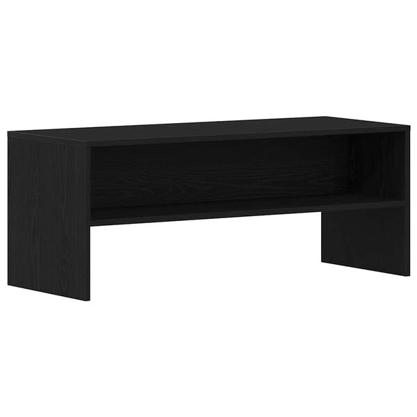 vidaXL Meuble TV ch&ecirc;ne noir 100x40x40 cm bois d'ing&eacute;nierie