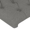vidaXL Têtes de lit 2 pcs Gris foncé 72x7x78/88 cm Tissu