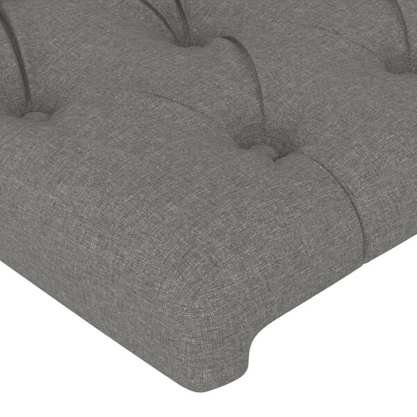 vidaXL Têtes de lit 2 pcs Gris foncé 72x7x78/88 cm Tissu