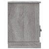 vidaXL Meuble TV sonoma gris 80x35x50 cm bois d'ing&eacute;nierie