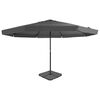 vidaXL Parasol de jardin avec base portable anthracite