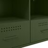 vidaXL Meubles TV 2 pcs vert olive 68x39x50,5 cm acier