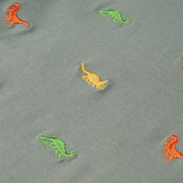 T-shirt pour enfants avec manches courtes kaki 104