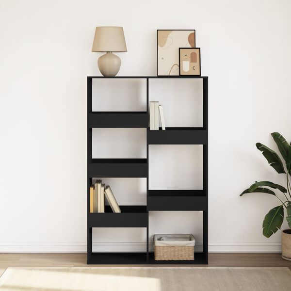 vidaXL Biblioth&egrave;que noir 100x33x155,5 cm bois d'ing&eacute;nierie