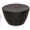 vidaXL Table basse martel&eacute;e en aluminium &Oslash; 50x30 cm noir