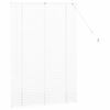 vidaXL Store de Fen&ecirc;tre avec des rideaux Blanc Aluminium
