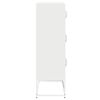 vidaXL Buffet haut blanc 68x39x123 cm acier