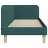 vidaXL Cadre de lit d'angle Vert fonc&eacute; 80 x 200 cm tissu