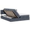 vidaXL Lit de Rangement avec t&ecirc;te de lit 2 pc Gris fonc&eacute;