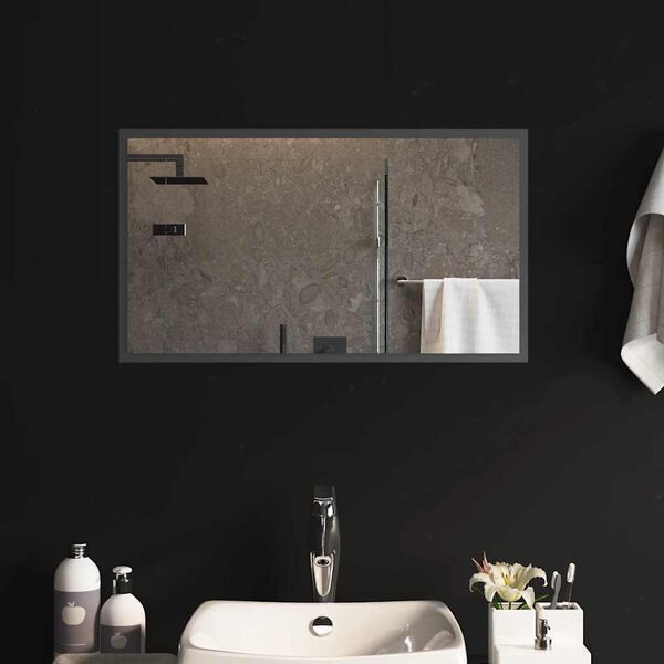 vidaXL Miroir de salle de bain &agrave; LED 70x40 cm