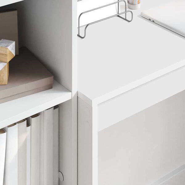 vidaXL Bureau avec tiroir 2 pcs Blanc