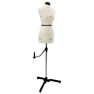 vidaXL Forme de Robe Ajustable F&eacute;minine Cr&egrave;me s Velours