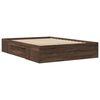 vidaXL Cadre de lit sans matelas ch&ecirc;ne marron 140x200 cm