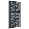 vidaXL Portail de jardin Anthracite 100x200 cm Acier Design carr&eacute;