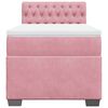 vidaXL Sommier &agrave; lattes de lit et matelas Rose 80x200 cm Velours