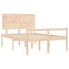 vidaXL Lit pour personne &acirc;g&eacute;e et t&ecirc;te de lit 140x200 cm bois massif