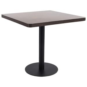 vidaXL Table de bistro Marron fonc&eacute; 80x80 cm MDF