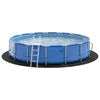 vidaXL Tapis de piscine Noir &Oslash; 550 cm Tissu non tiss&eacute;