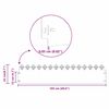 vidaXL Bordures de pelouse 10 pcs Argent 103 x 0,05 x 22 cm