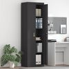 vidaXL Armoire de rangement 2 pcs Noir 60 x 40 x 200 cm Acier