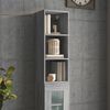 vidaXL Armoire murale sonoma gris 34,5x32,5x90 cm bois d'ing&eacute;nierie