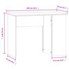 vidaXL Bureau sonoma gris 100x55x75 cm bois d'ing&eacute;nierie