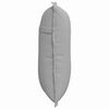vidaXL Coussin de Dos Gris nuage 50 x 19 x 45 cm tissu