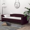 vidaXL Lit avec &eacute;clairage USB Violet Tissu 90x200 cm