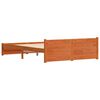 vidaXL Cadre de lit Brun cire 205.5 x 95.5 x 51 cm Pin massif