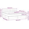 vidaXL Sommier &agrave; lattes de lit avec matelas Noir 160x200 cm Tissu