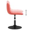 vidaXL Chaise pivotante de salle &agrave; manger Rose Velours