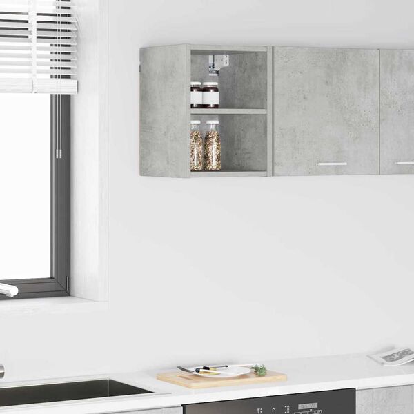 vidaXL Armoire suspendue avec stockage Gris b&eacute;ton 30 x 29,5 x 40 cm
