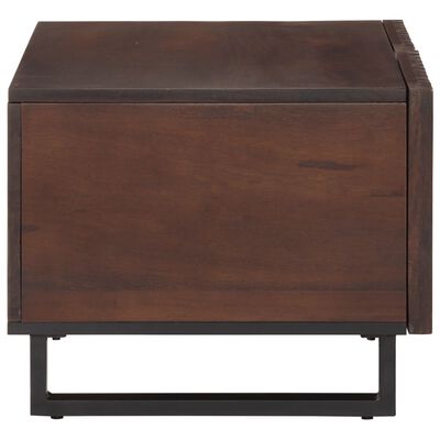 vidaXL Table basse marron 80x51x40 cm bois de massif manguier