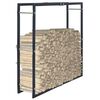 vidaXL Portant de bois de chauffage Noir 100x25x100 cm Acier