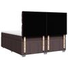 vidaXL Sommier &agrave; lattes de lit avec matelas Marron fonc&eacute; 200x200 cm