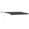 vidaXL Auvent r&eacute;tractable &eacute;lectrique Anthracite 4 &times; 3,5 m