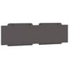 vidaXL Coussin de t&ecirc;te de lit Zadar gris 180 cm similicuir