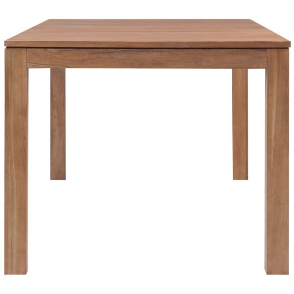 vidaXL Table &agrave; d&icirc;ner Bois de teck et finition naturelle 180x90x76 cm