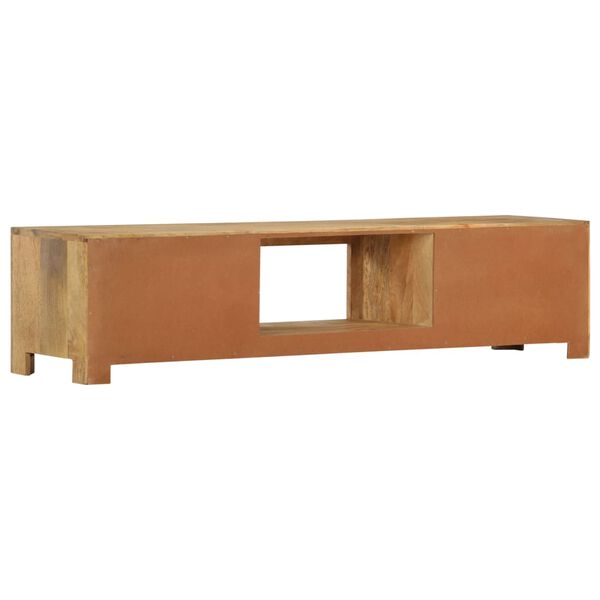 vidaXL Meuble TV 140x30x32 cm Bois massif de manguier