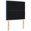vidaXL T&ecirc;te de lit LED avec des lumi&egrave;res &agrave; LED Bleu 80 cm Polyester