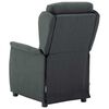 vidaXL Chaise de massage Gris fonc&eacute; 93.5 x 67.5 x 101.5 cm tissu