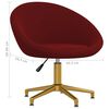 vidaXL Chaise &agrave; manger Rouge bordeaux Velours