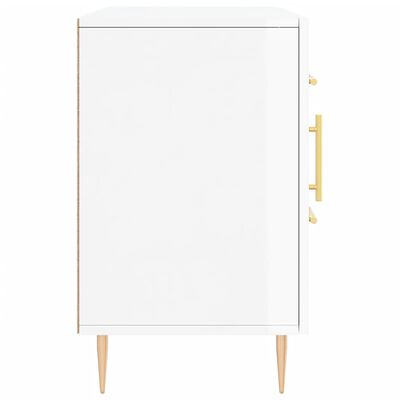 vidaXL Buffet blanc brillant 100x36x60 cm bois d'ingénierie