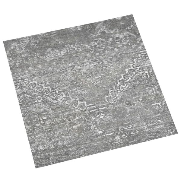 vidaXL Dalles de plancher autoadh&eacute;sives 55 pcs PVC 5,11 m&sup2; gris b&eacute;ton