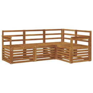 vidaXL Ensemble de canap&eacute;s d'ext&eacute;rieur 4 pc Naturel Polyester