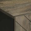 vidaXL Meuble TV noir 105x33x46 cm bois massif de manguier