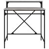 vidaXL Bureau sonoma gris 80x50x90 cm bois d'ing&eacute;nierie et fer