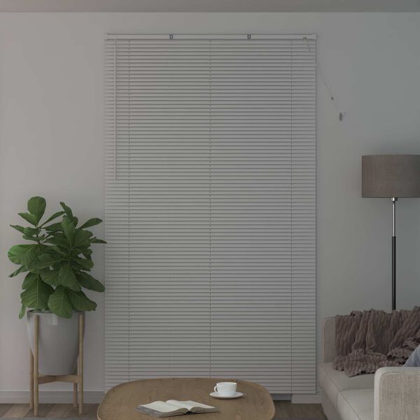 vidaXL Store V&eacute;nitien R&eacute;glable Blanc 213 x 140 cm PVC