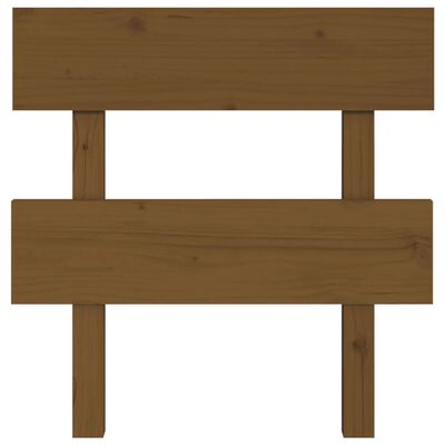 vidaXL Tête de lit Marron miel 103,5x3x81 cm Bois massif de pin