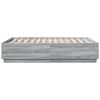 vidaXL Cadre de lit sans matelas sonoma gris 140x190 cm